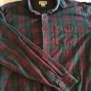LL Bean Size XL Flannel Shirt